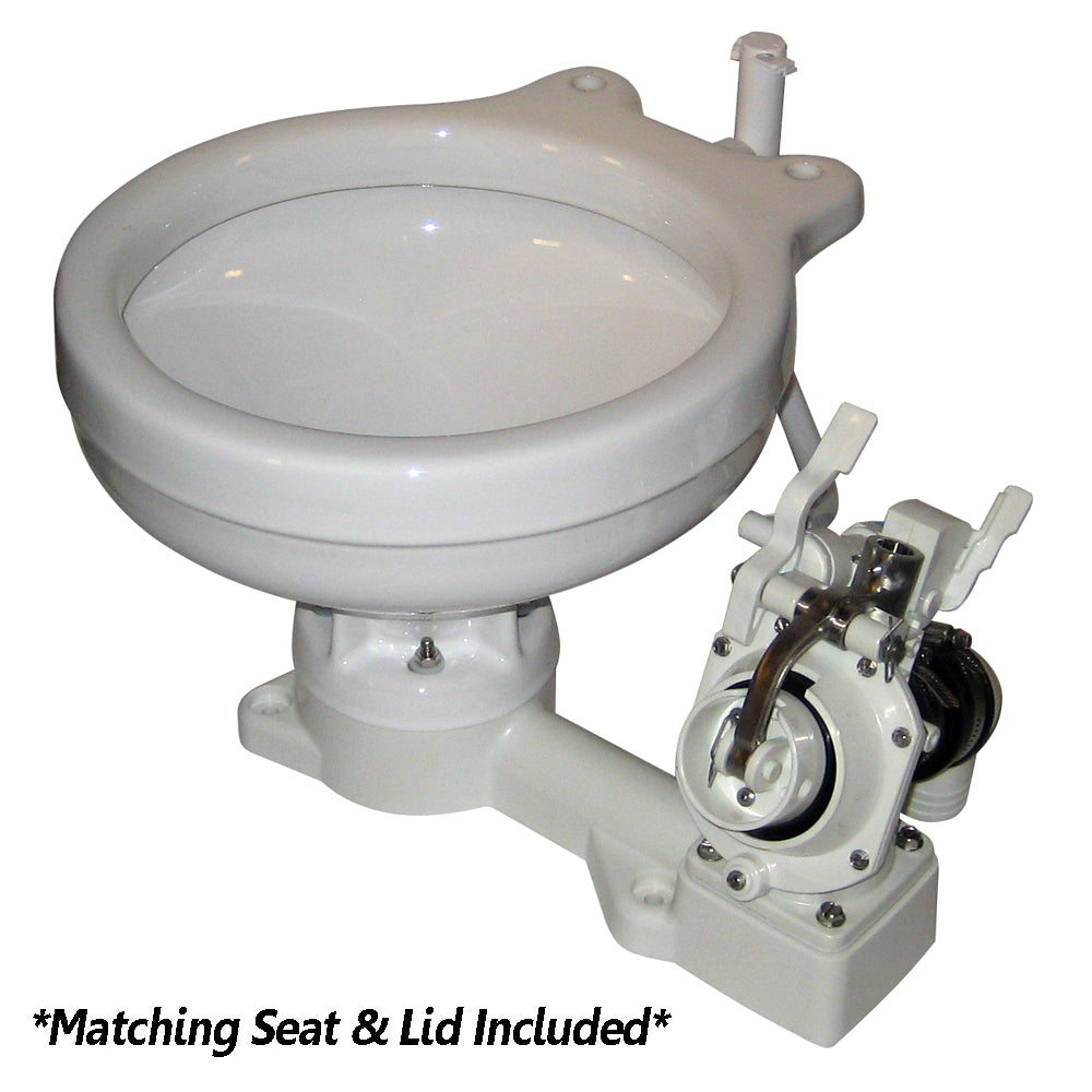 Raritan Fresh Head - Fresh Water Flush - Manual - Marine Size - Right Hand Operation [25M00] | Marine Sanitation by Raritan 