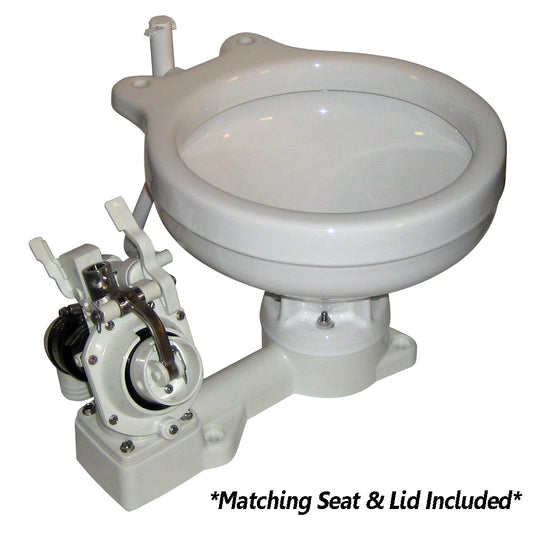 Raritan Fresh Head - Fresh Water Flush - Manual - Marine Size - Left Hand Operation