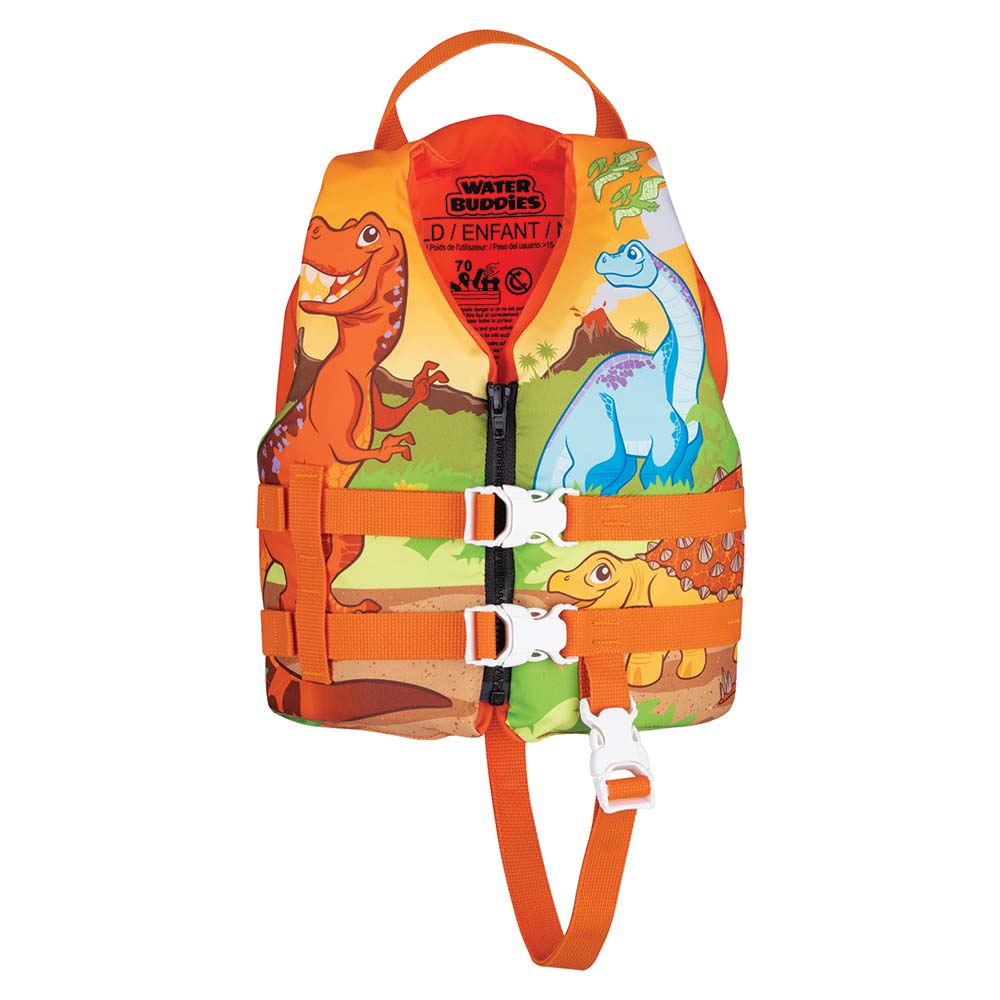 Full Throttle Water Buddies Life Vest - Child 30-50lbs - Dinosaurs [104300-200-001-15] | Personal Flotation Devices by Full Throttle 