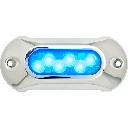 Attwood Light Armor Underwater LED Light - 6 LEDs - Blue [65UW06B-7] | Underwater Lighting by Attwood Marine 