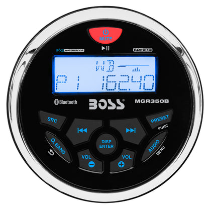 Boss Audio MGR350B Marine Stereo w/AM/FM/BT/USB [MGR350B] | Stereos by Boss Audio 