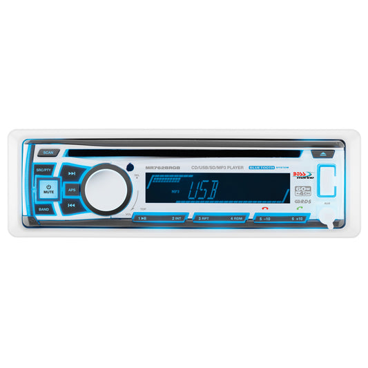 Boss Audio MR762BRGB Marine Stereo w/AM/FM/CD/BT/USB [MR762BRGB] | Stereos by Boss Audio 