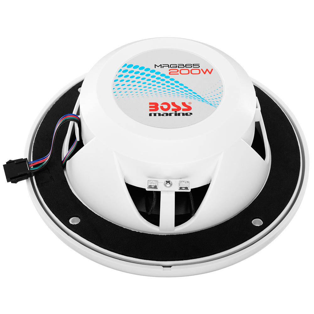 Boss Audio 6.5" MRGB65 Speakers w/RGB Lighting - White - 200W [MRGB65] | Speakers by Boss Audio 