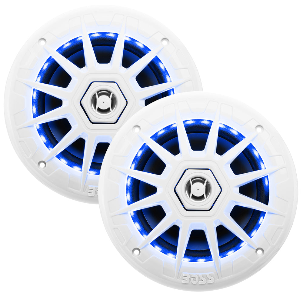 Boss Audio 6.5" MRGB65 Speakers w/RGB Lighting - White - 200W [MRGB65] | Speakers by Boss Audio 