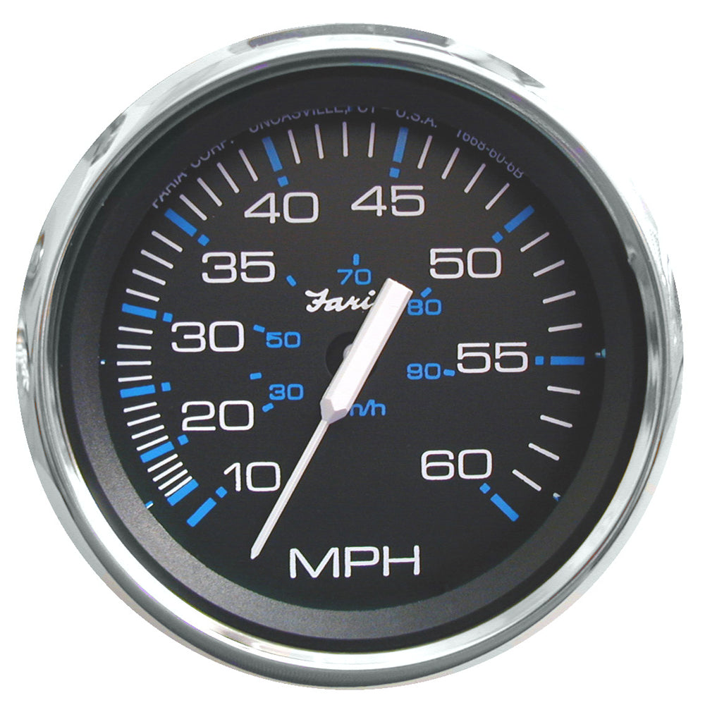 Faria Chesapeake Black 4" Speedometer - 60MPH (Pitot) [33704] | Gauges by Faria Beede Instruments 