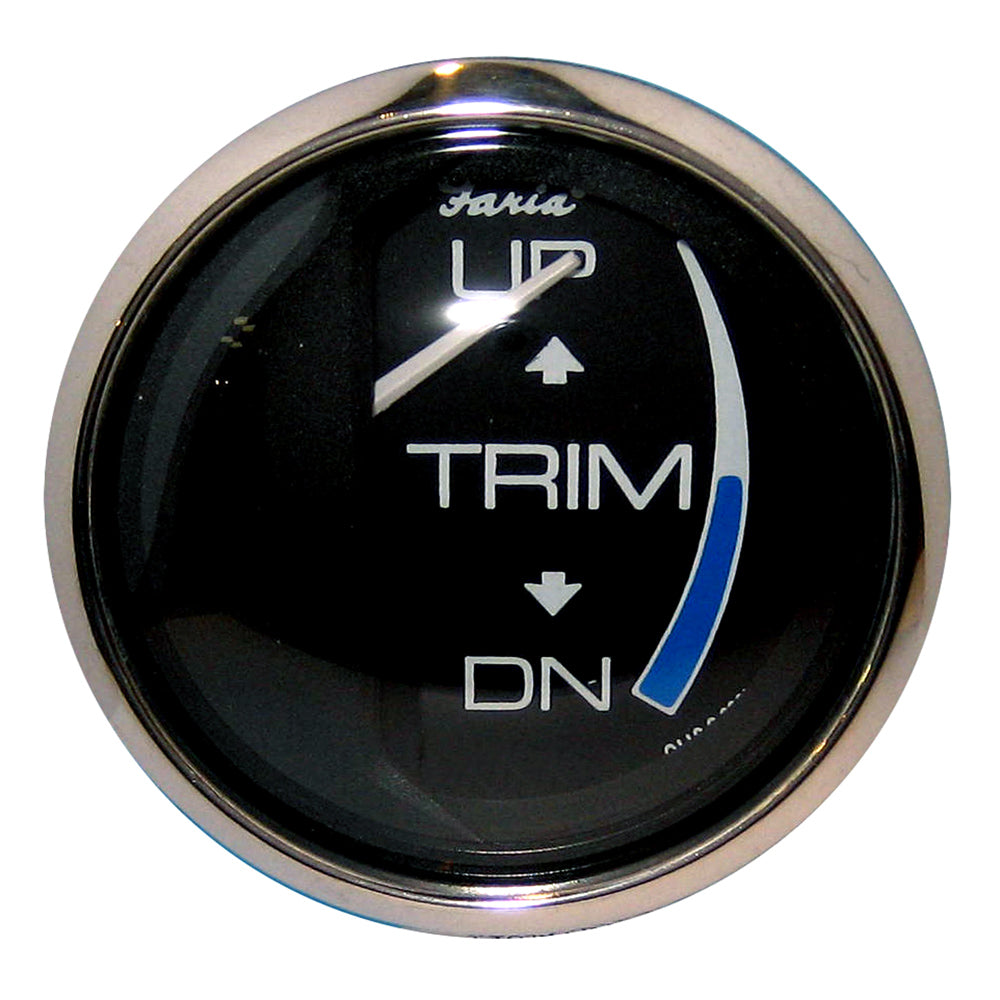 Faria Chesapeake Black 2" Trim Gauge (J/E/Suzuki Outboard) [13709] | Gauges by Faria Beede Instruments 