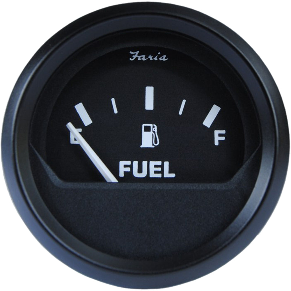 Faria Euro Black 2" Fuel Level Gauge [12801] | Gauges by Faria Beede Instruments 