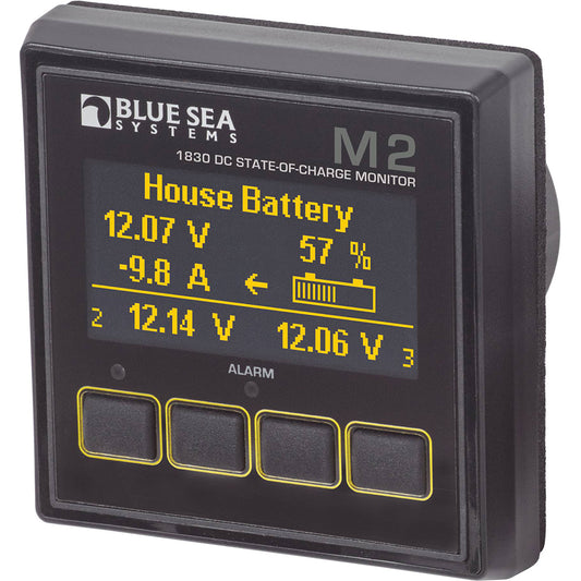 Blue Sea 1830 M2 DC SoC State of Charge Monitor [1830] | Meters & Monitoring by Blue Sea Systems 