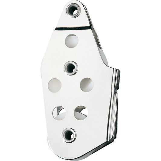 Ronstan Series 30 Fiddle Block - Narrow w/Tube Rivet Head  V-Jam Cleat [RF187] | Blocks by Ronstan 