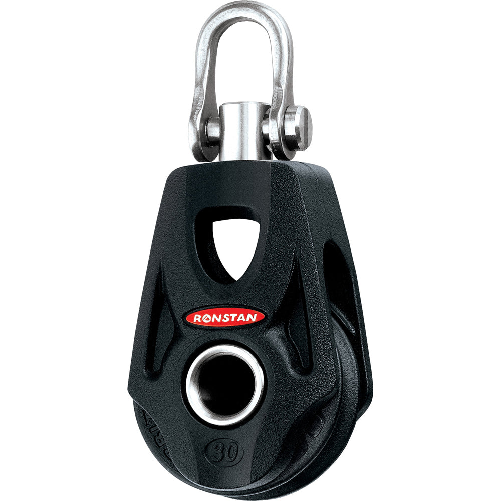 Ronstan Series 30 Ball Bearing Orbit Block - Single - Becket - Swivel Shackle Head [RF35100] | Blocks by Ronstan 