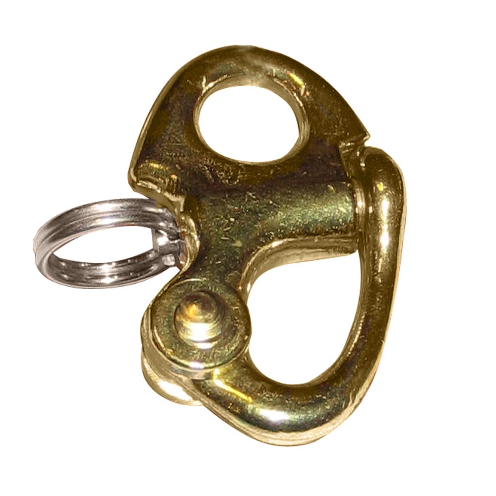 Ronstan Brass Snap Shackle - Fixed Bail - 41.5mm (1-5/8") Length [RF6000] | Shackles/Rings/Pins by Ronstan 