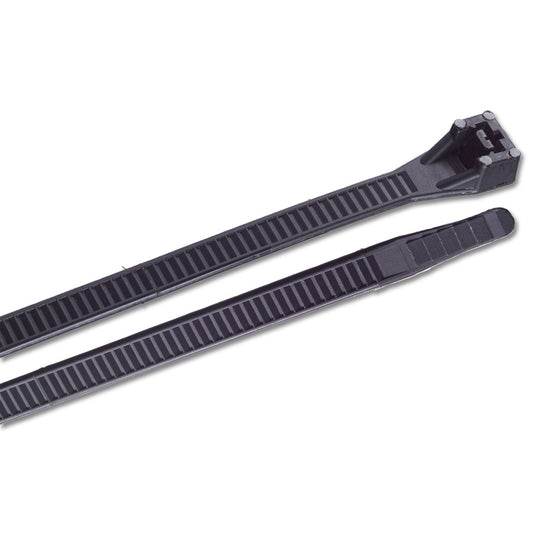 Ancor 15" UV Black Heavy Duty Cable Zip Ties - 100 Pack [199260] | Wire Management by Ancor 