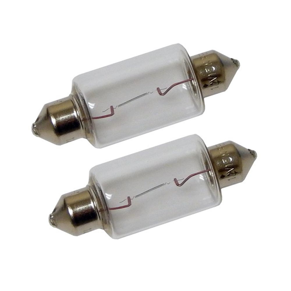 Perko Double Ended Festoon Bulbs - 12V, 15W, .97A - Pair [0070DP1CLR] | Bulbs by Perko 