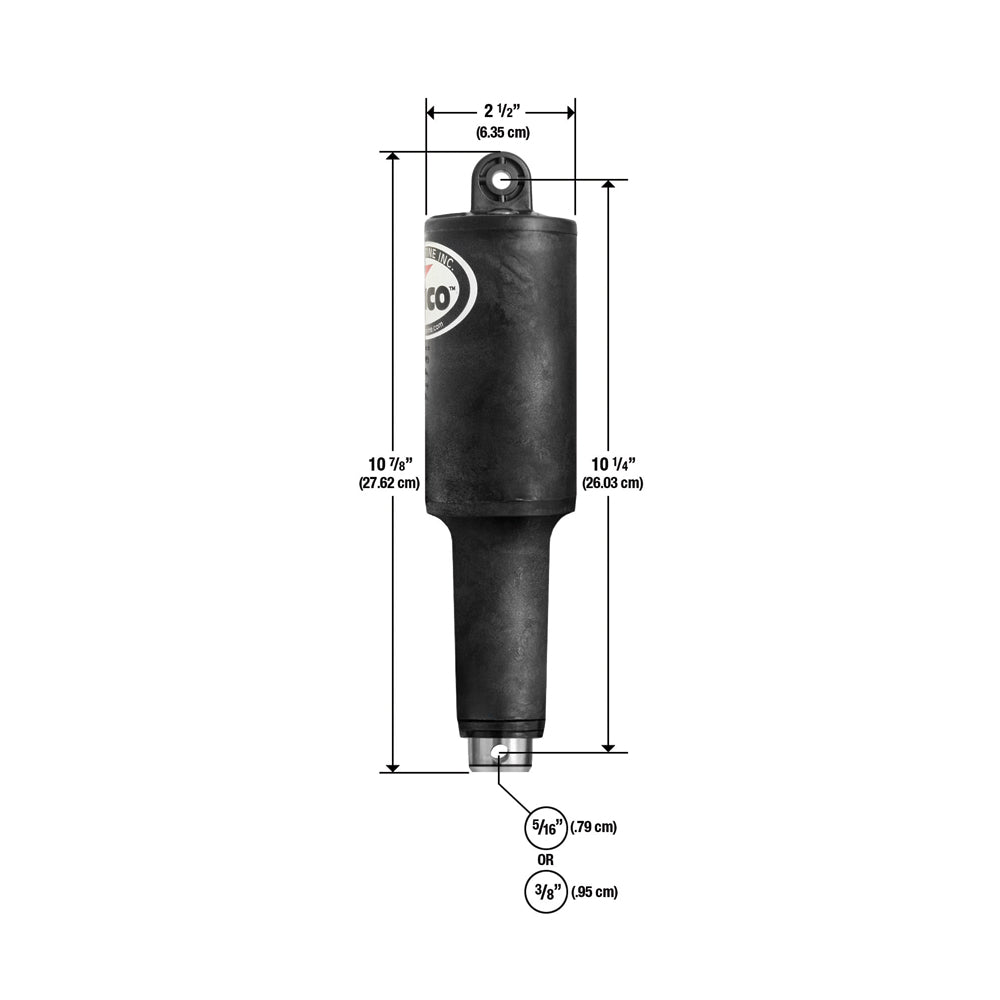 Lenco 101XDS Short Extreme Duty Actuator - 12V - 2-1/4" Stroke w/5/16" Hardware [15057-001] | Trim Tab Accessories by Lenco Marine 