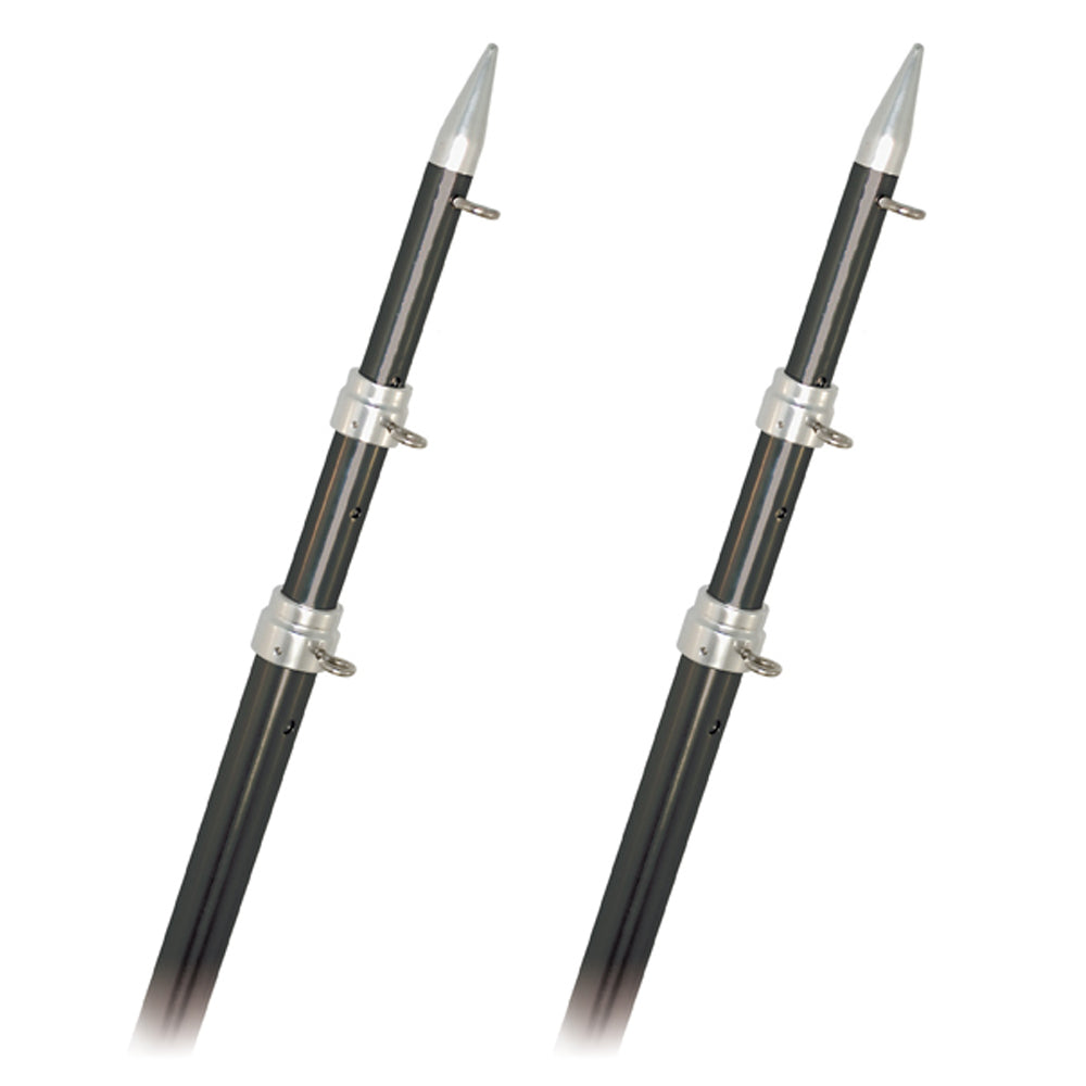 Rupp Top Gun Outrigger Poles - Telescopic - Carbon Fiber - 18' [A0-1800-CFT] | Outriggers by Rupp Marine 