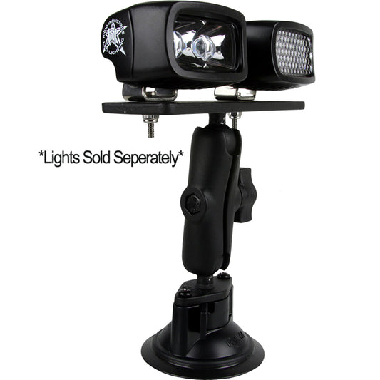 RIGID Industries RAM Suction 3.7" Arm - 6.25" x 2" Plate