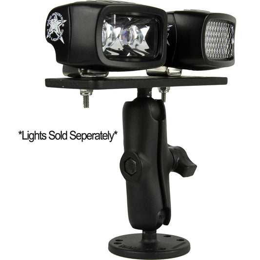 RIGID Industries RAM Bolt Down 3.7" Arm - 6.25" x 2" Plate