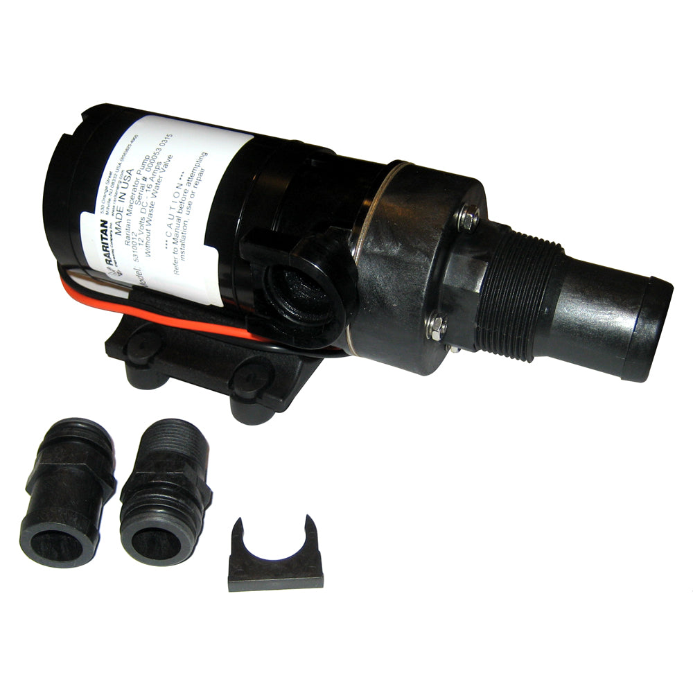 Raritan Macerator Pump - 12v w/Barb Adapter [5310012] | Marine Sanitation by Raritan 