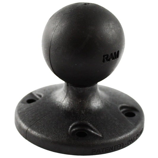 RAM Mount 2.5" Composite Round Base w/AMPS Hole Pattern & 1.5" Ball