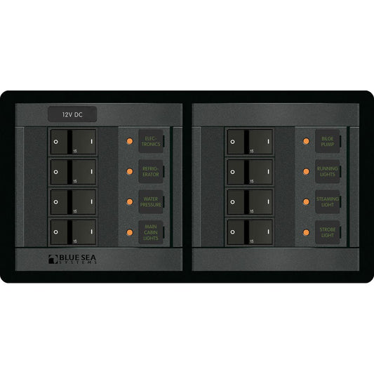 Blue Sea 1225 12V DC 8 Position - Horizontal [1225] | Electrical Panels by Blue Sea Systems 