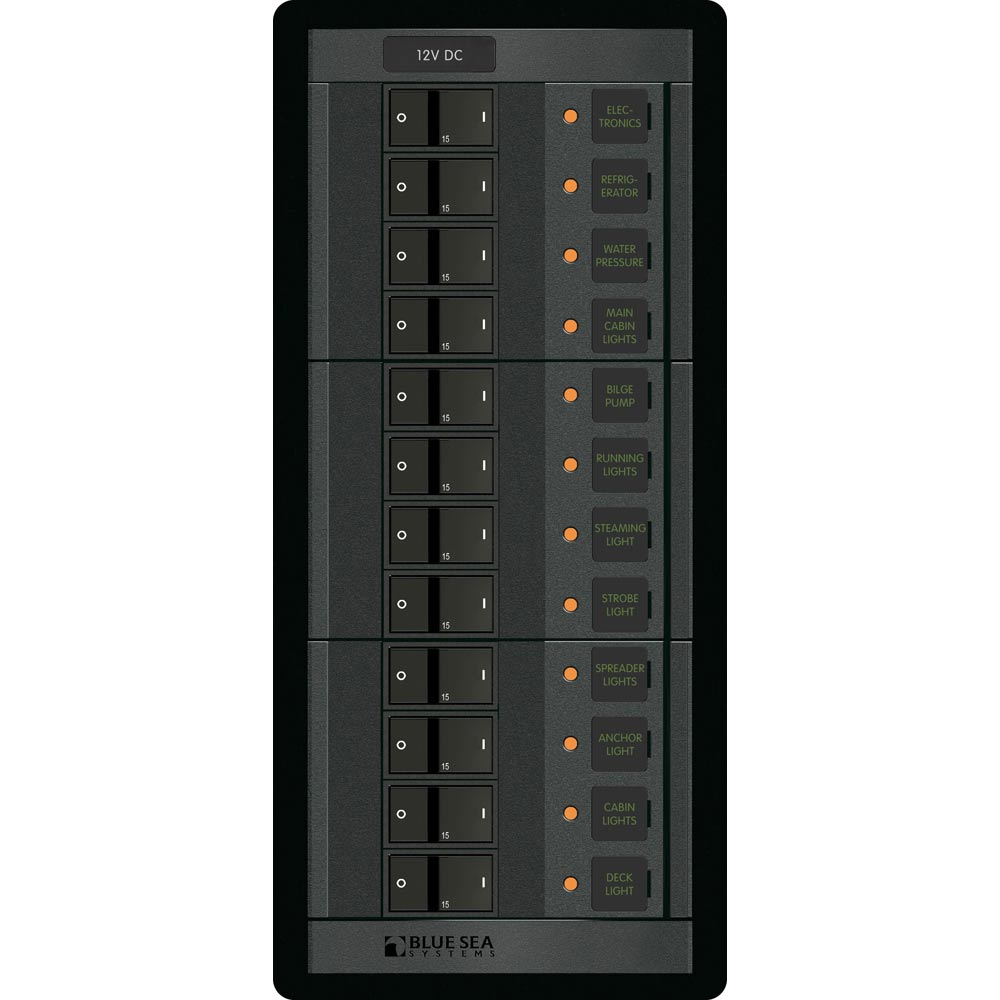Blue Sea 1223 12V DC 12 Position [1223] | Electrical Panels by Blue Sea Systems 