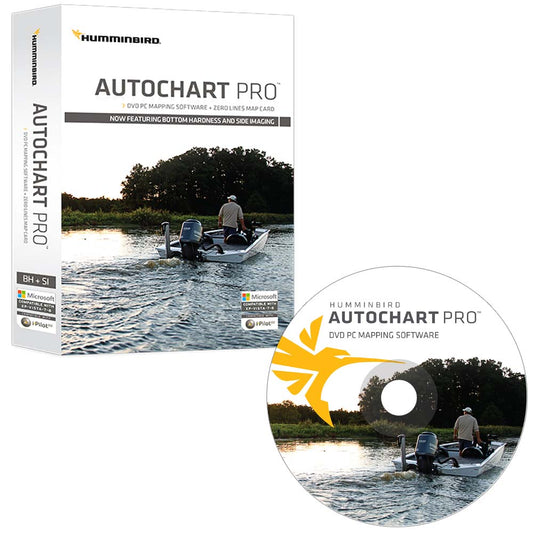 Humminbird AutoChart PRO DVD PC Mapping Software w/Zero Lines Map Card [600032-1] | Humminbird by Humminbird 