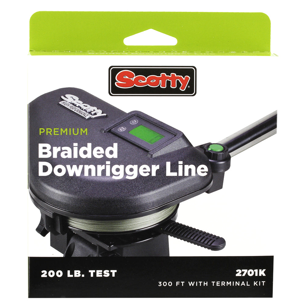 Scotty Premium Power Braid Downrigger Line - 200ft of 200lb Test [2700K] | Downrigger Accessories by Scotty 