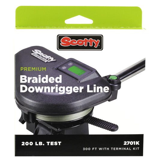 Scotty Premium Power Braid Downrigger Line - 300ft of 200lb Test [2701K] | Downrigger Accessories by Scotty 