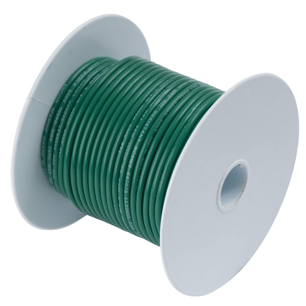 Ancor Green 14AWG Tinned Copper Wire - 100' [104310] | Wire by Ancor 