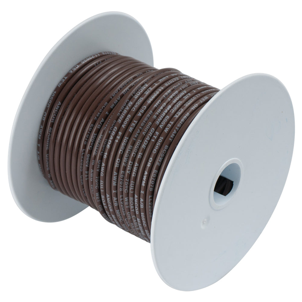 Ancor Brown 14AWG Tinned Copper Wire - 100' [104210] | Wire by Ancor 