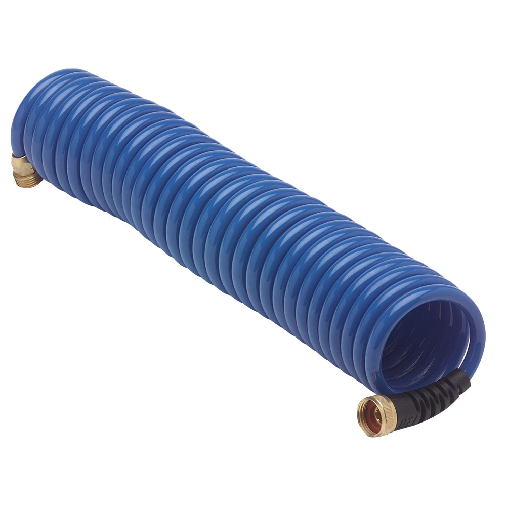 HoseCoil Blue Hose w/Flex Relief - 25' [HS2500HP] | Cleaning by HoseCoil 