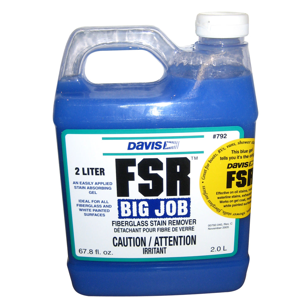 Davis FSR Big Job Fiberglass Stain Remover - 2-Liter [792] | Cleaning by Davis Instruments 