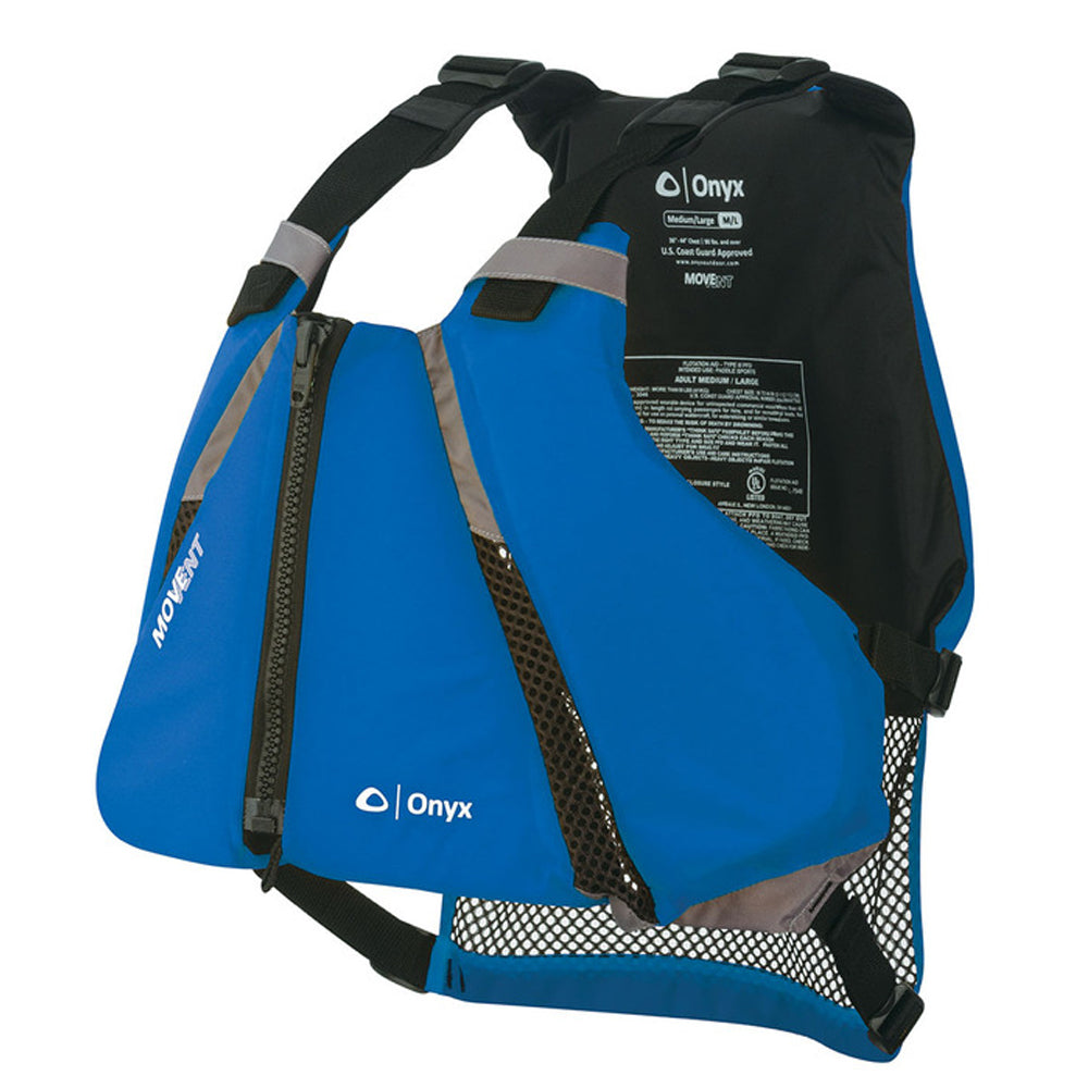 Onyx MoveVent Curve Paddle Sports Life Vest - XS/S - Blue [122000-500-020-16] | Life Vests by Onyx Outdoor 