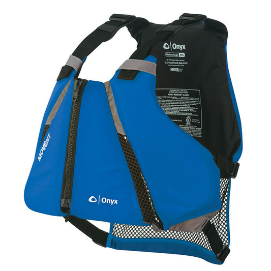 Onyx MoveVent Curve Paddle Sports Life Vest - XL/2X - Blue [122000-500-060-16] | Life Vests by Onyx Outdoor 