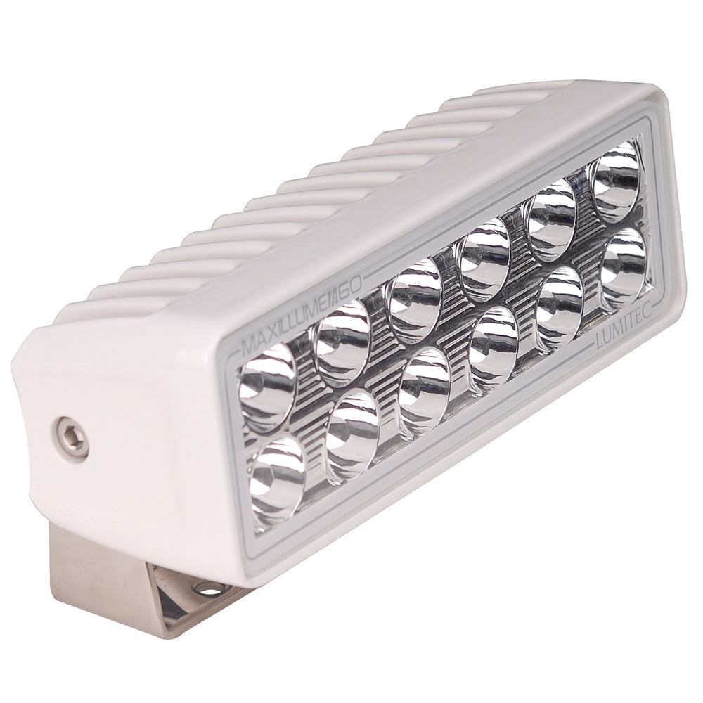 Lumitec Maxillume h60 - Trunnion Mount Flood Light - White Dimming - White Housing [101334] | Flood/Spreader Lights by Lumitec 