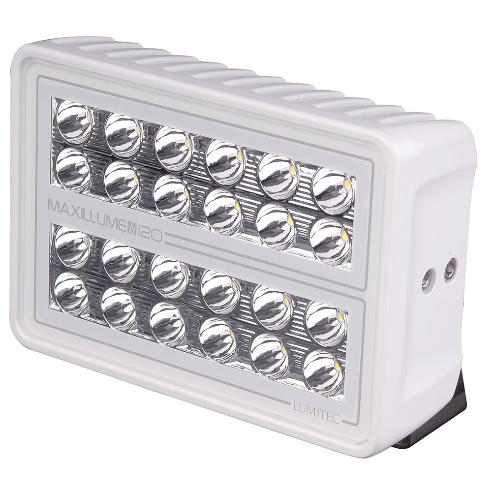 Lumitec Maxillume h120 - Trunnion Mount Flood Light - White Housing - White Dimming [101346] | Flood/Spreader Lights by Lumitec 