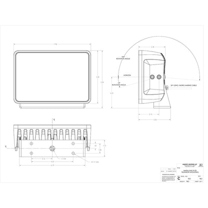 Lumitec Maxillume h120 - Trunnion Mount Flood Light - White Housing - White Dimming [101346] | Flood/Spreader Lights by Lumitec 