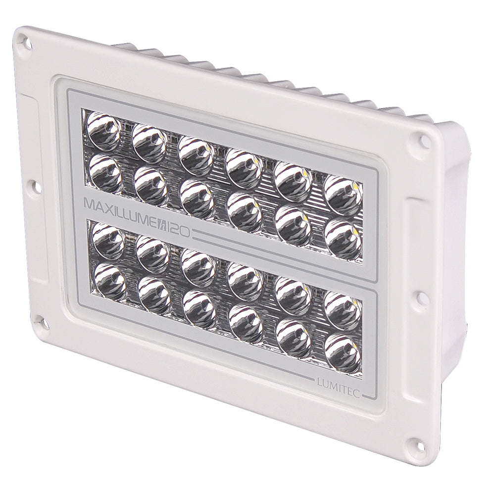 Lumitec Maxillume h120 - Flush Mount Flood Light - White Housing - White Dimming [101348] | Flood/Spreader Lights by Lumitec 