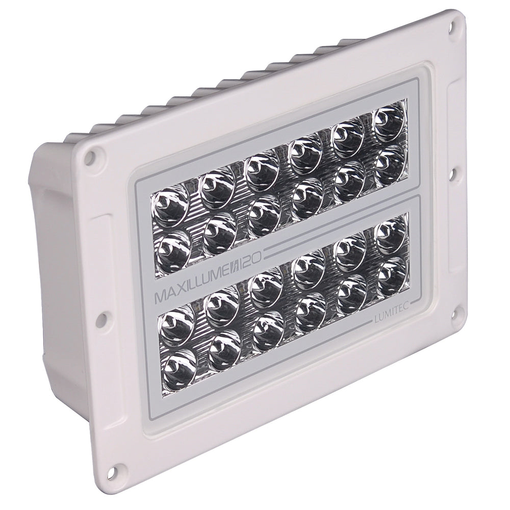 Lumitec Maxillume h120 - Flush Mount Flood Light - White Housing - White Dimming [101348] | Flood/Spreader Lights by Lumitec 