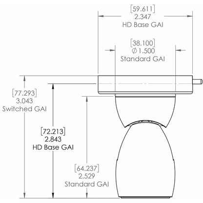 Lumitec GAI2 Spectrum Heavy-Duty Base - White Housing [111831] | Interior / Courtesy Light by Lumitec 