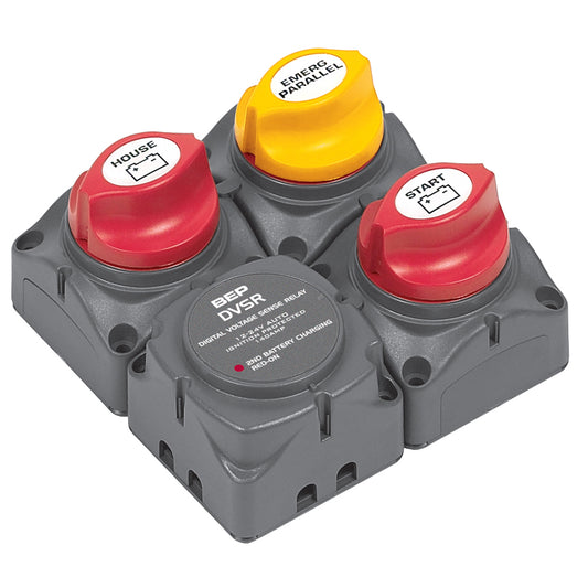 BEP Square Battery Distribution Cluster f/Single Engine w/Two Battery   Banks [716-SQ-140A-DVSR] | Battery Management by BEP Marine 