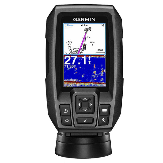 Garmin STRIKER 4 FishFinder w/4-Pin, 77/200kHz TM Transducer [010-01550-00] | Fishfinder Only by Garmin 