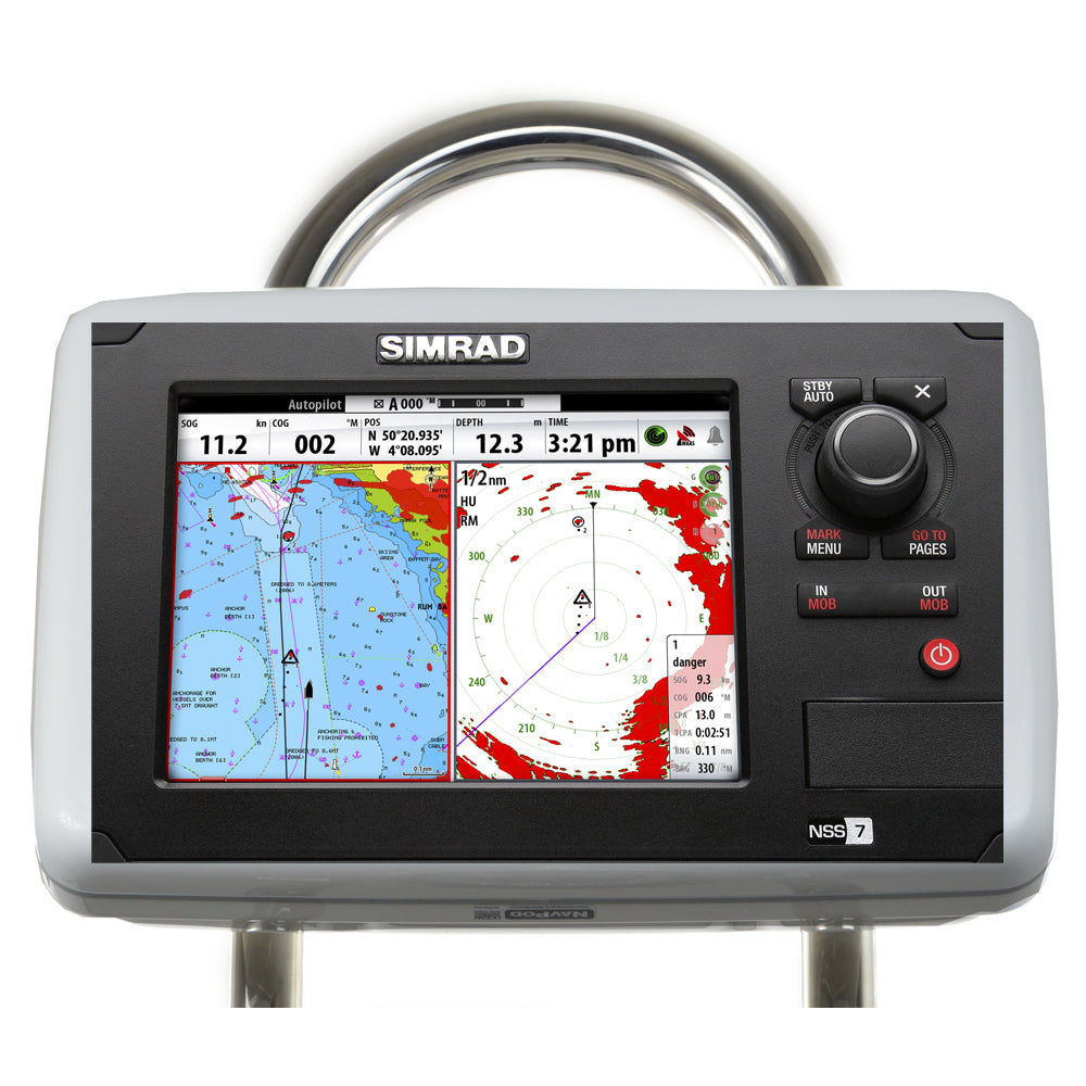 NavPod GP1807 SailPod Pre-Cut f/Simrad NSS7B&G Zeus T7 f/9.5" Wide Guard [GP1807] | Display Mounts by NavPod 