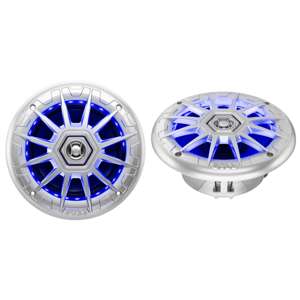 Boss Audio 6.5" MRGB65S Speakers w/RGB Lighting - Silver - 200W [MRGB65S] | Speakers by Boss Audio 