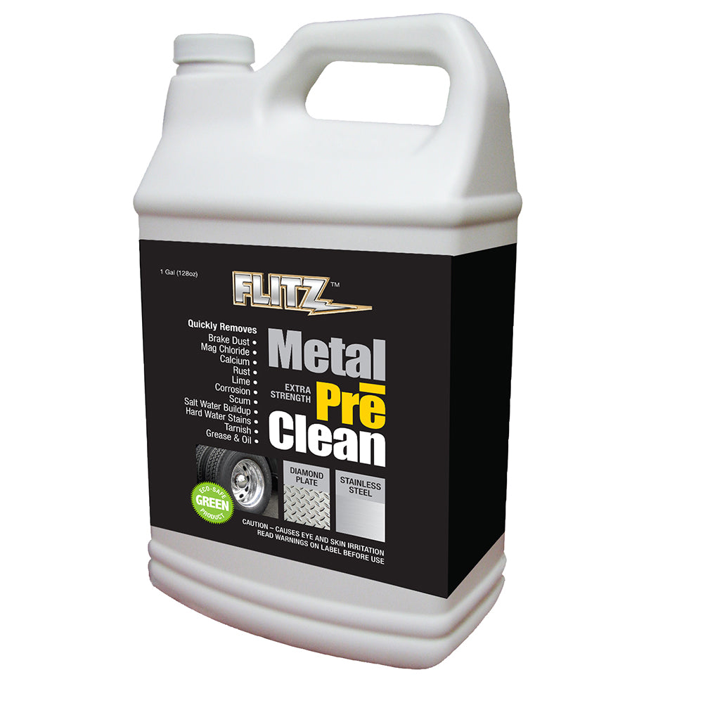 Flitz Metal Pre-Clean - All Metals Including Stainless Steel - Gallon Refill [AL 01710] | Cleaning by Flitz 