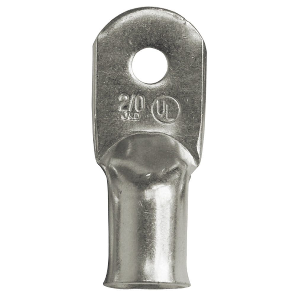 Ancor Heavy Duty 2/0 AWG 1/4" Tinned Lug - 25-Pack [242294] | Terminals by Ancor 