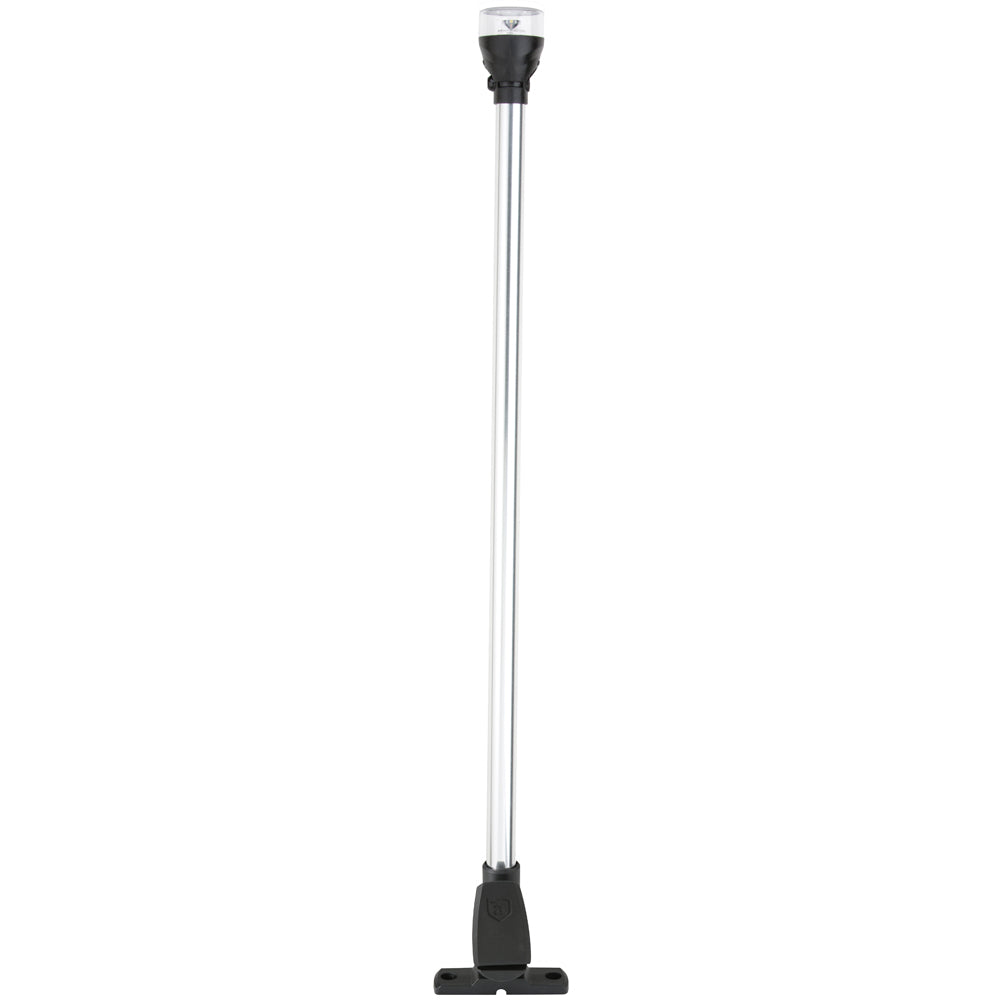 Attwood LightArmor Fold Down 12" All Around Light 2nm w/Cam-Lock Base [5557-P12A7] | Navigation Lights by Attwood Marine 