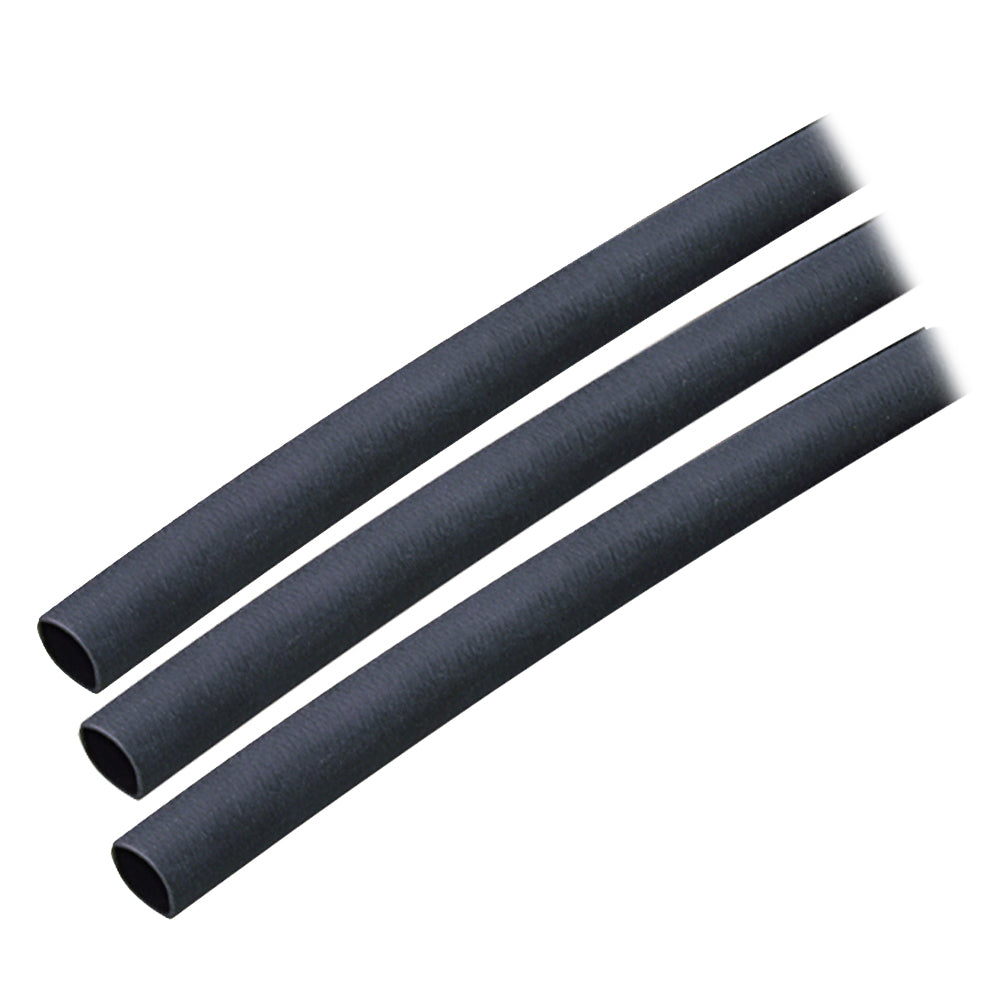 Ancor Adhesive Lined Heat Shrink Tubing (ALT) - 1/4" x 3" - 3-Pack - Black [303103] | Wire Management by Ancor 