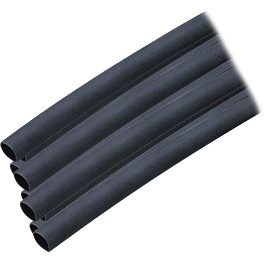 Ancor Adhesive Lined Heat Shrink Tubing (ALT) - 1/4" x 12" - 10-Pack - Black [303124] | Wire Management by Ancor 