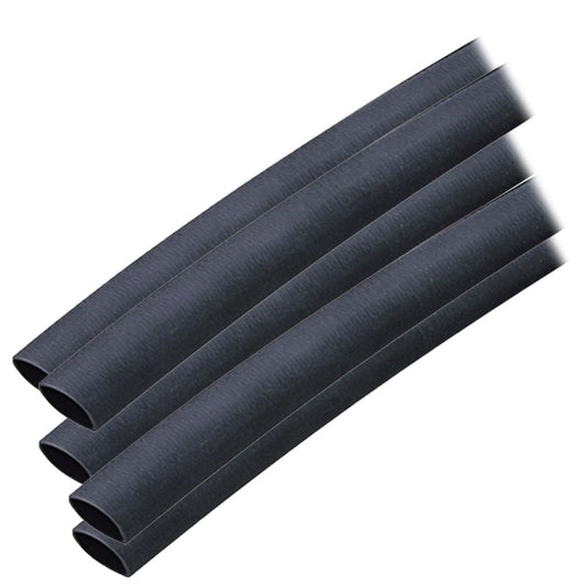 Ancor Adhesive Lined Heat Shrink Tubing (ALT) - 3/8" x 6" - 5-Pack - Black [304106] | Wire Management by Ancor 